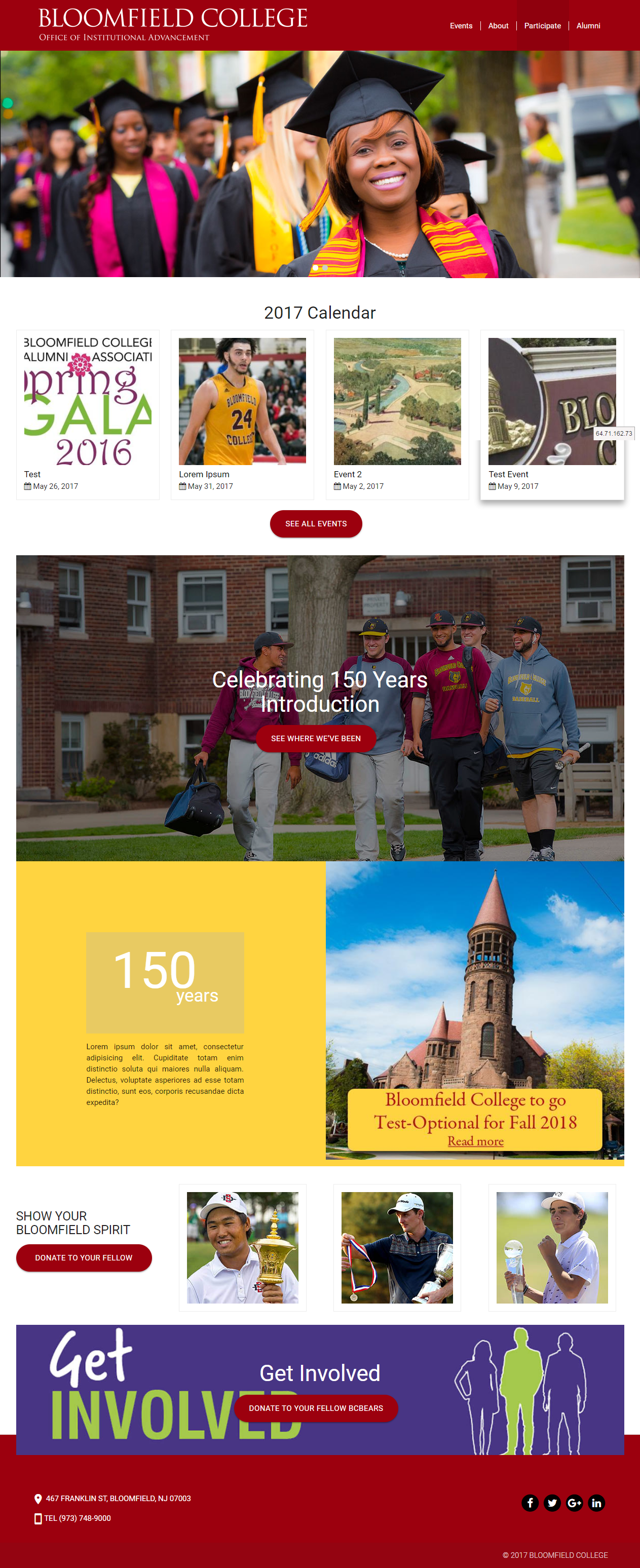 Bloomfield College web