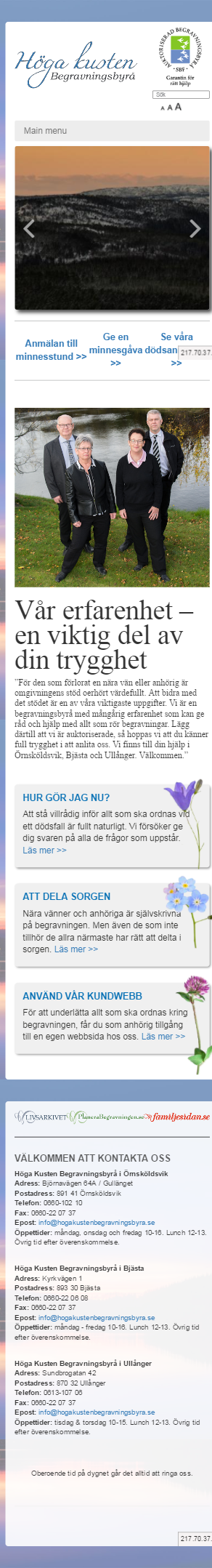 Hoga kusten begravningsbyra app