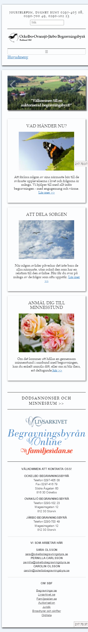 Ockelbo begravningsbyra app